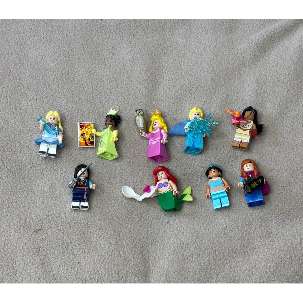 Lego Disney Princess Minifigures Lot of 9